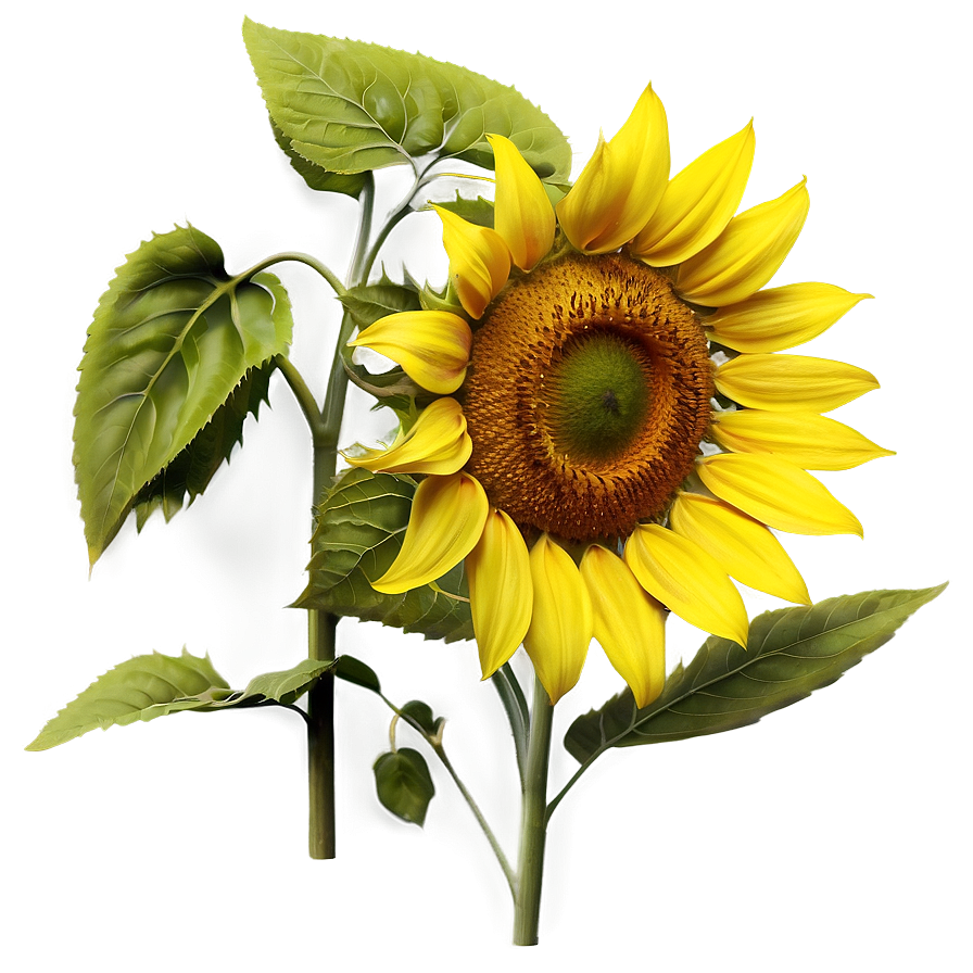 Lush Sunflower Png Kfl23 PNG