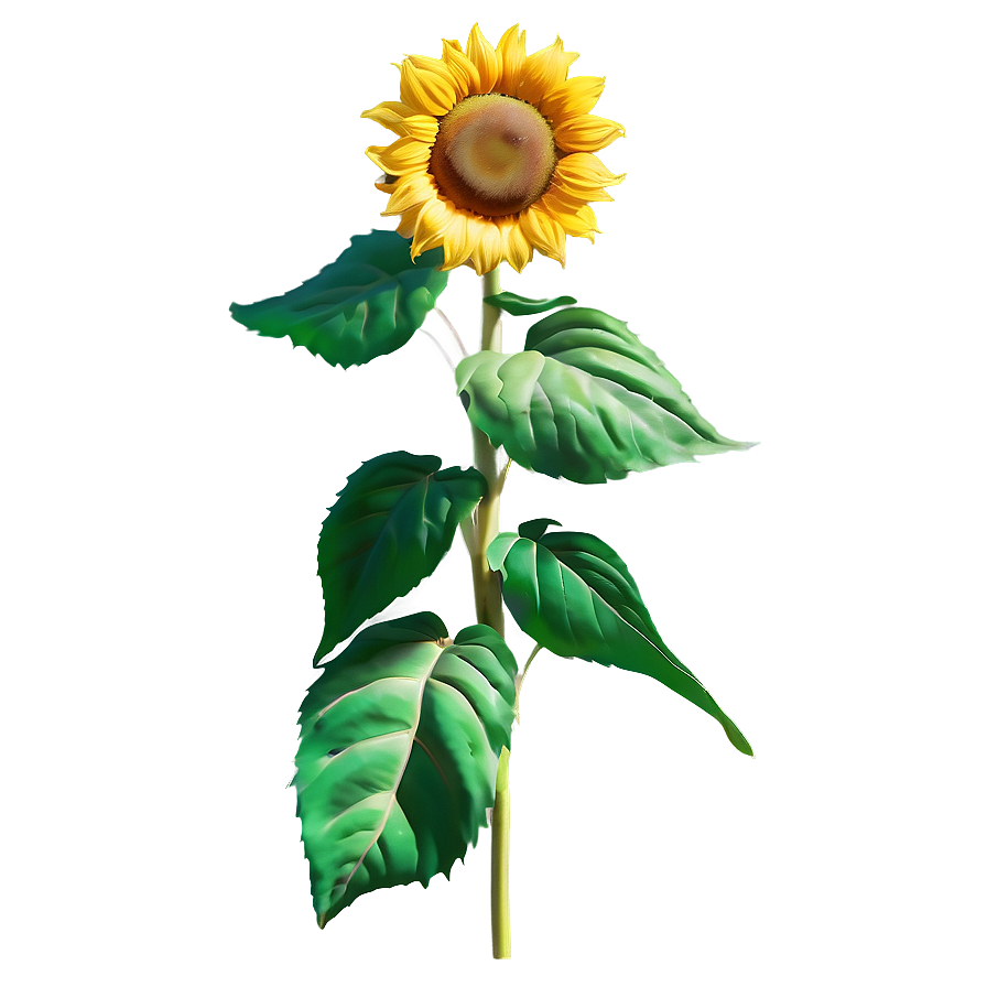 Lush Sunflower Png Nrq35 PNG