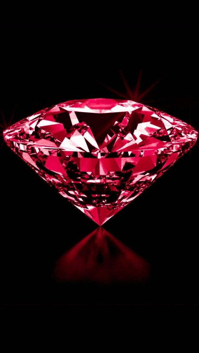 Lustrous Red Crystal Wallpaper