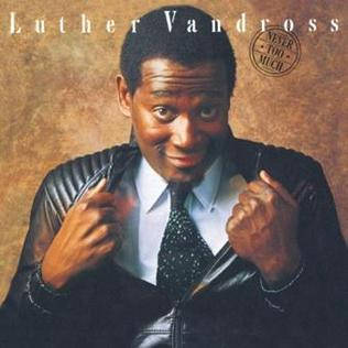 Luthervandross - Aldrig För Mycket - This Would Be A Suitable Translation For A Computer Or Mobile Wallpaper Featuring The Iconic Singer Luther Vandross And His Hit Song 