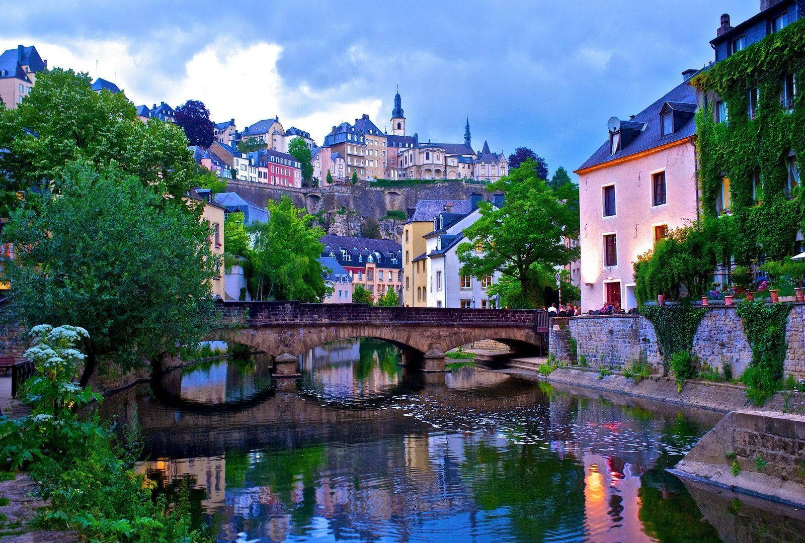 Luxembourg Colorful Structures Wallpaper