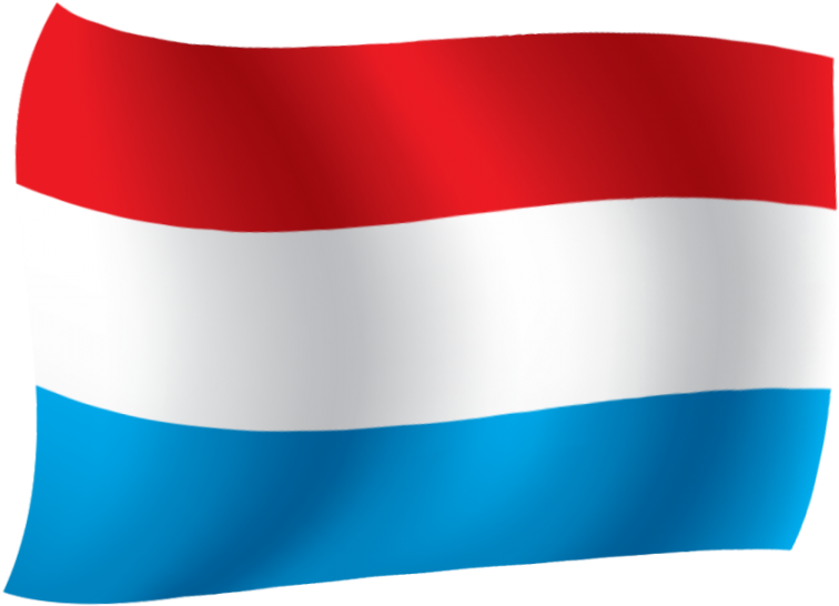 Luxembourg Flag Waving PNG