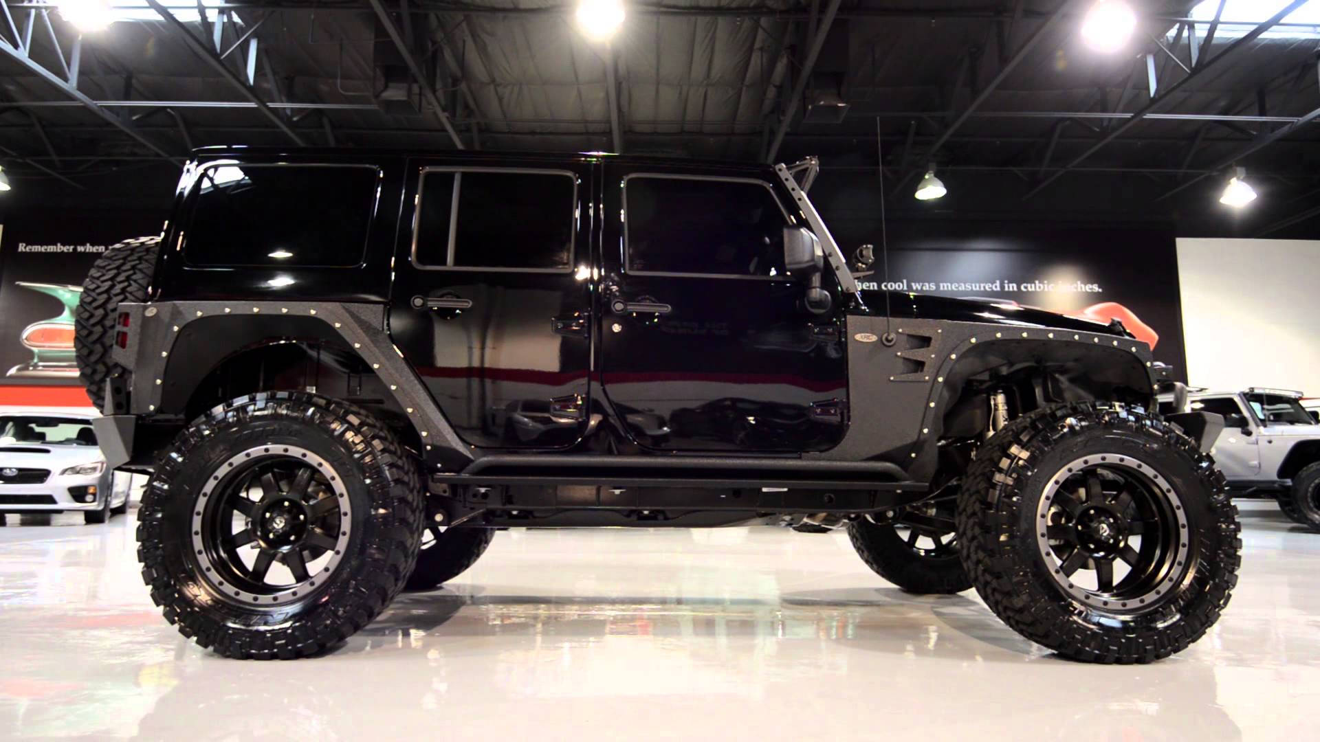 Luxurious Black Jeep Wrangler Background