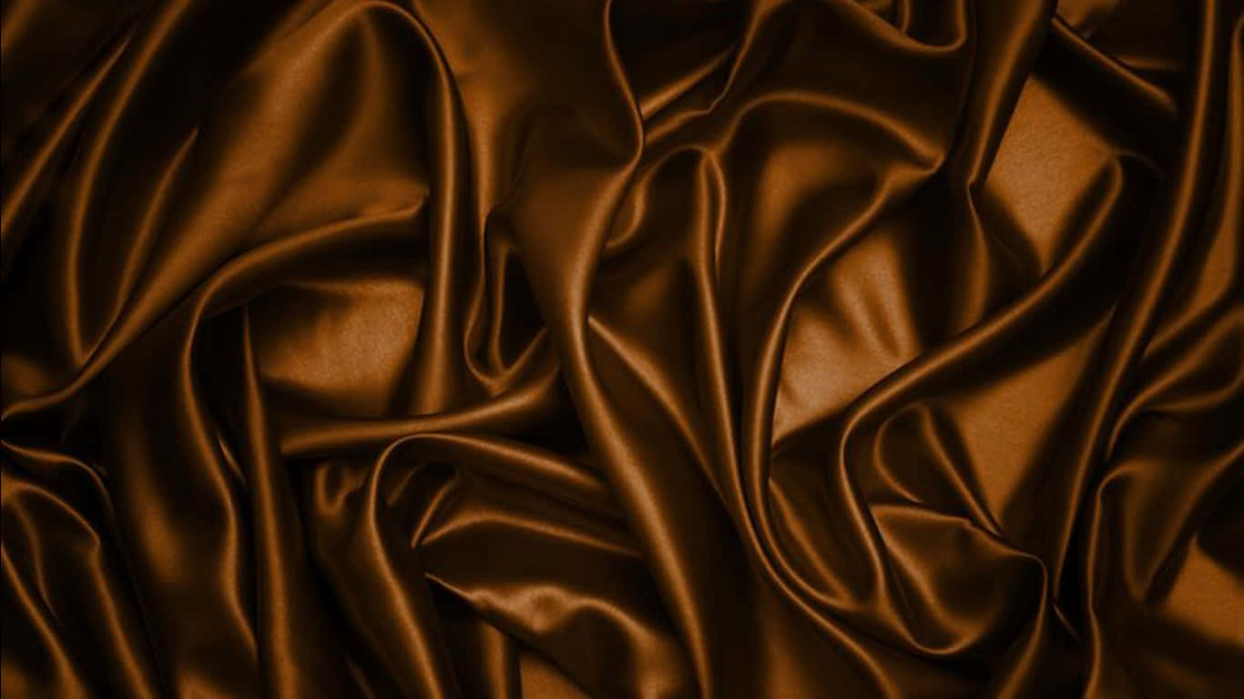 Luxurious Brown Satin Fabric Wallpaper