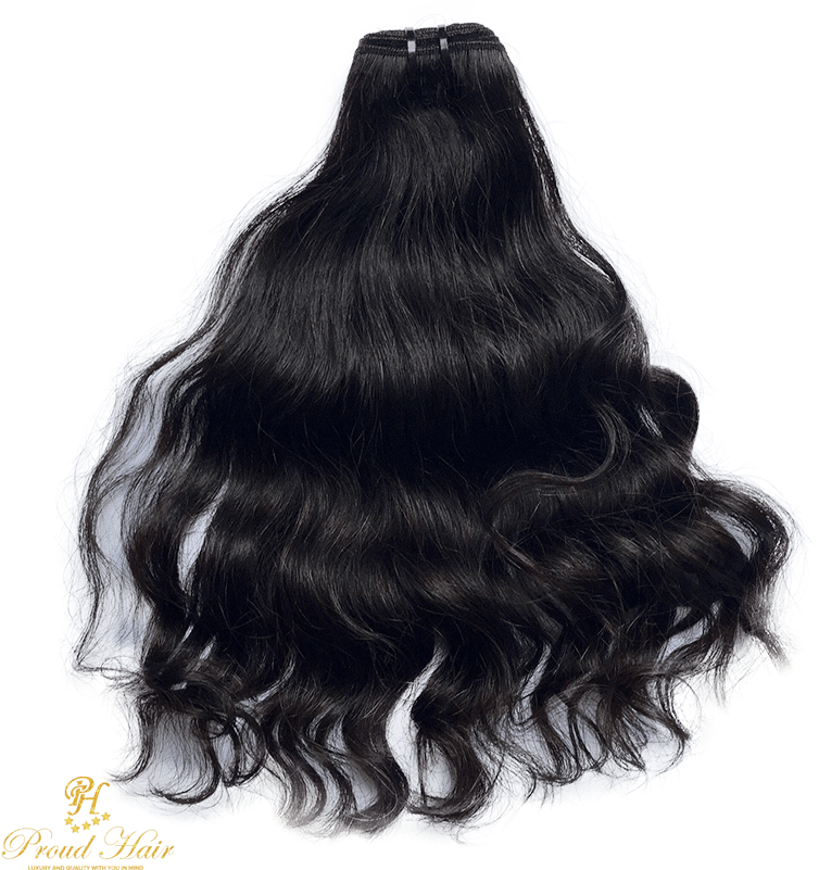 Luxurious Curly Hair Extension PNG