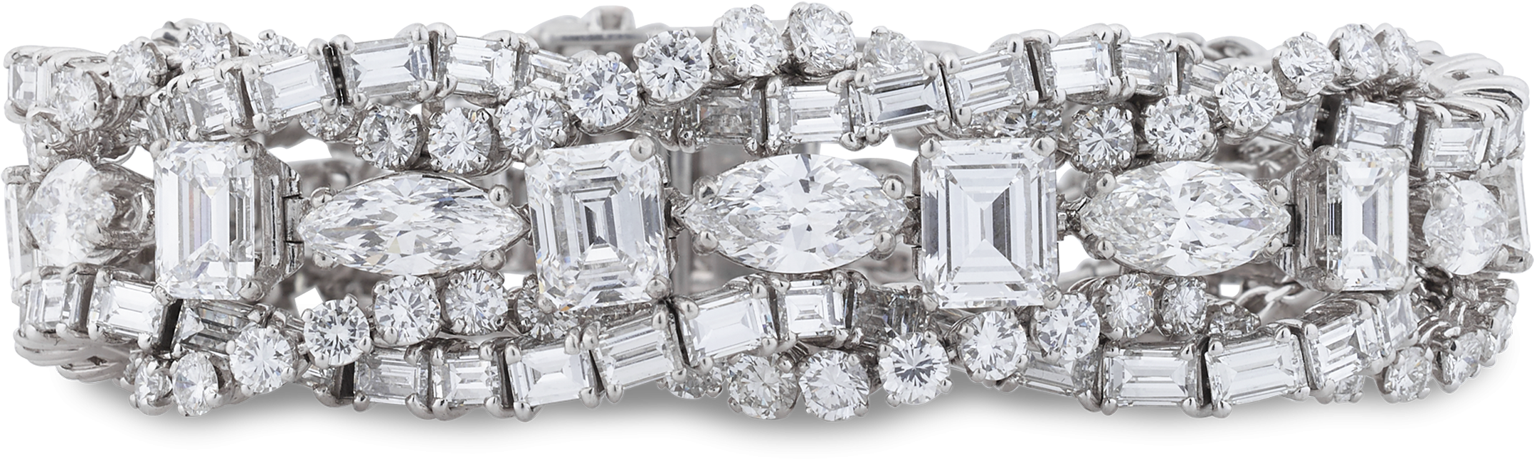 Luxurious Diamond Bracelet PNG