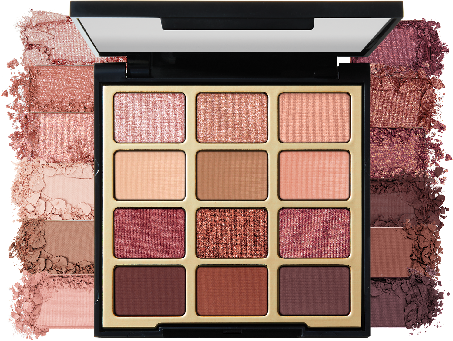 Luxurious Eyeshadow Palette Variety Shades PNG