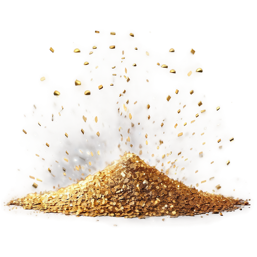 Luxurious Gold Dust Sparkles Png 06122024 PNG