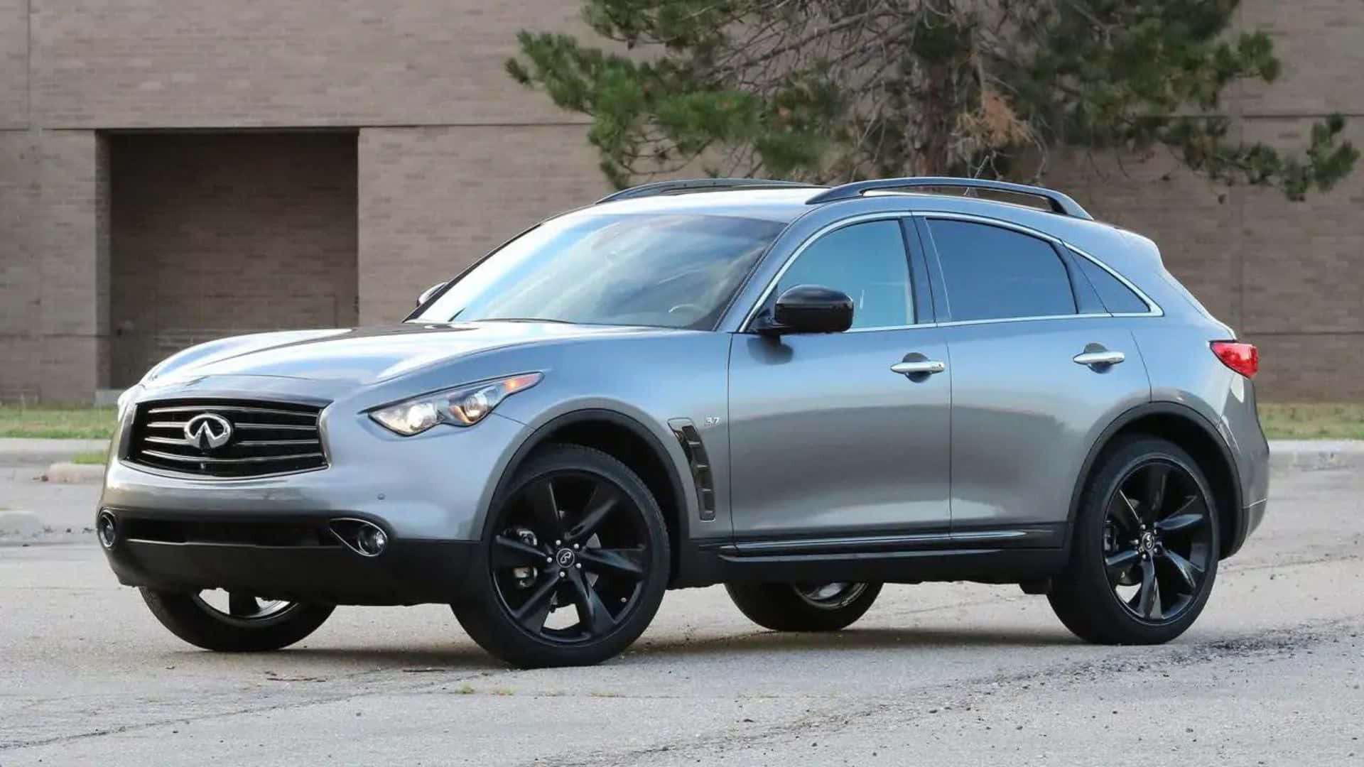 Luksuriøs Infiniti Qx70 I Majestetisk Setting Bakgrunnsbildet