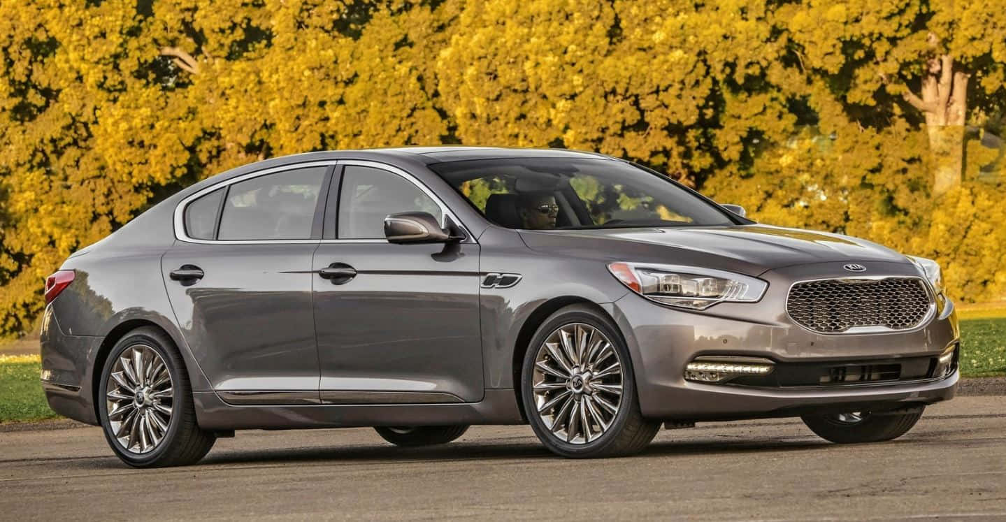 Luxurious Kia K900 Car On Street Wallpaper