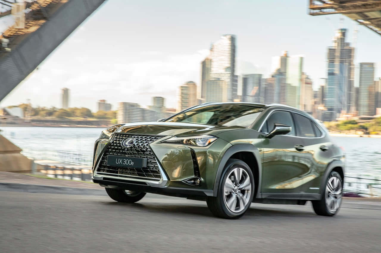 Luxurious Lexus Ux Catching The Sunset Wallpaper