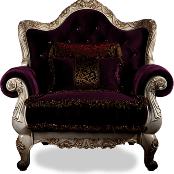 Download Luxurious Velvet Royal Chair | Wallpapers.com