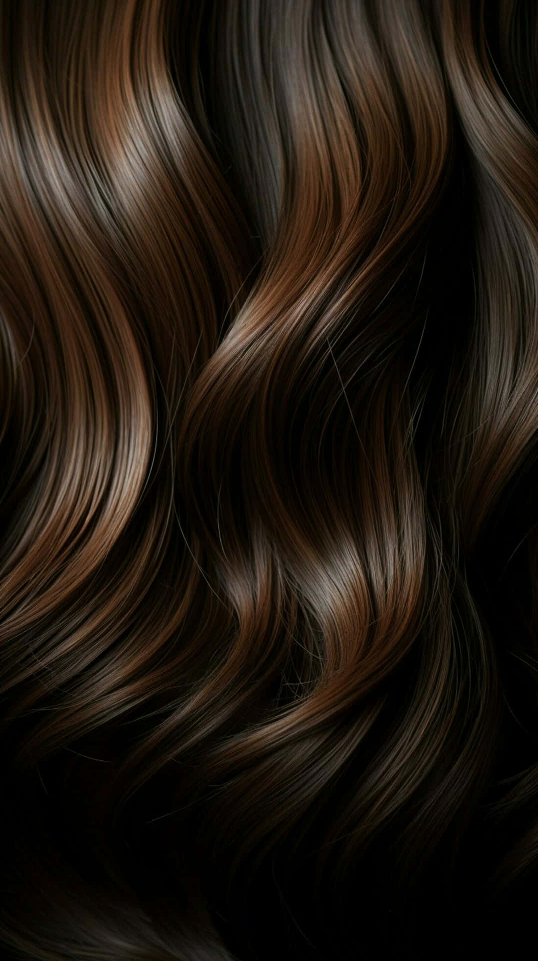 Luxurious Wavy Hair Texture Wallpaper