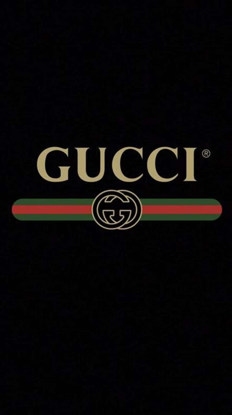 Luksuriøs æstetisk Gucci Logo Mønster Wallpaper