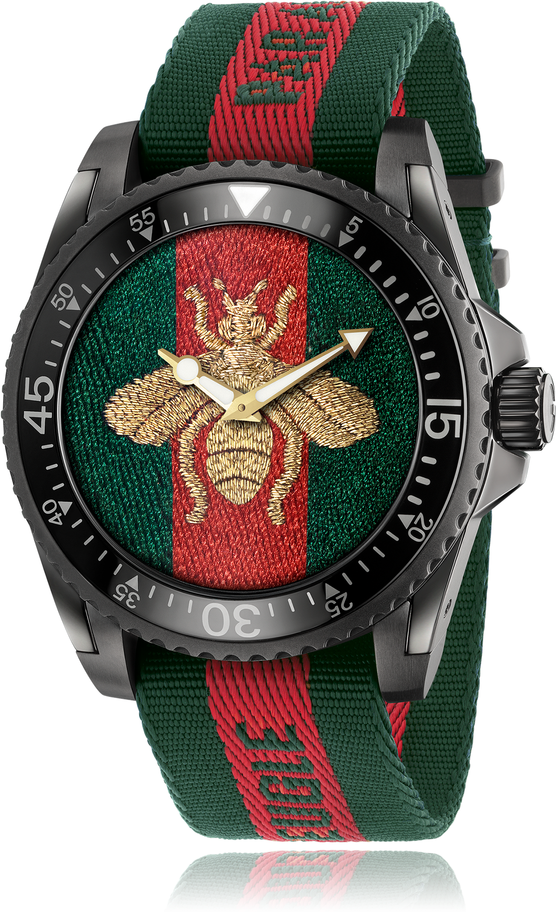 Luxury Bee Emblem Dive Watch PNG