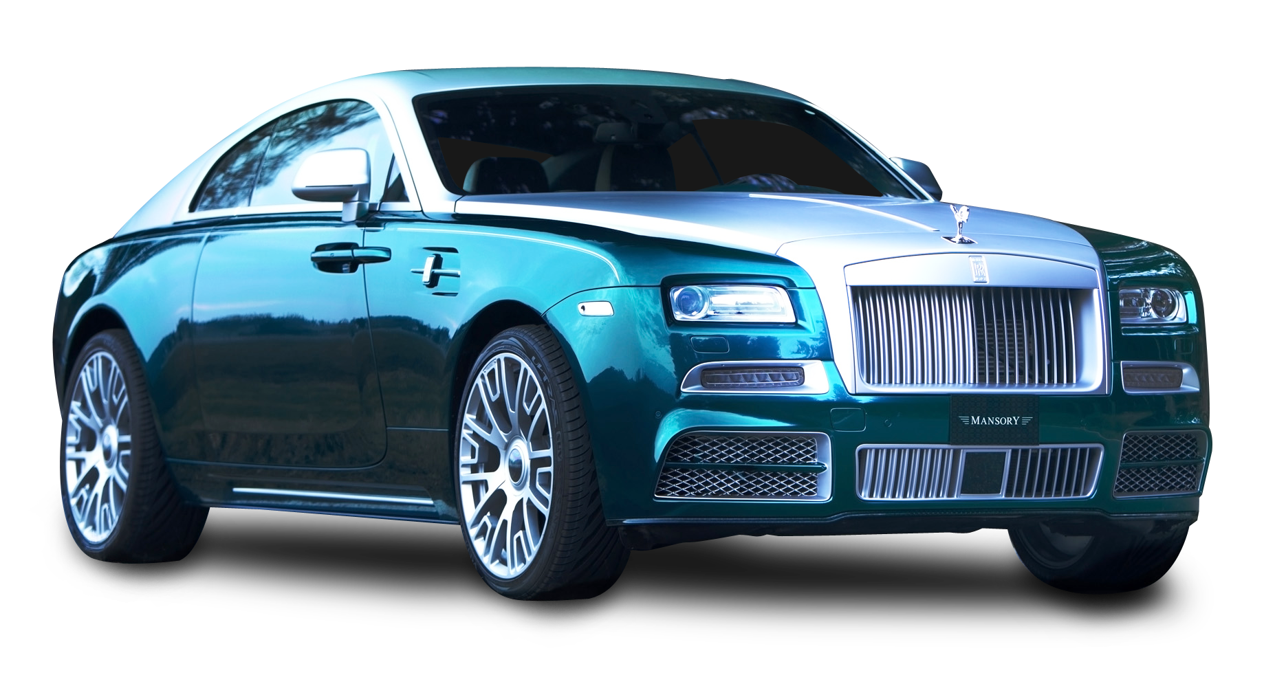 Luxury Blue Rolls Royce Wraith PNG