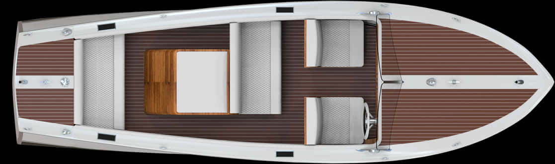 Luxury Boat Top View PNG