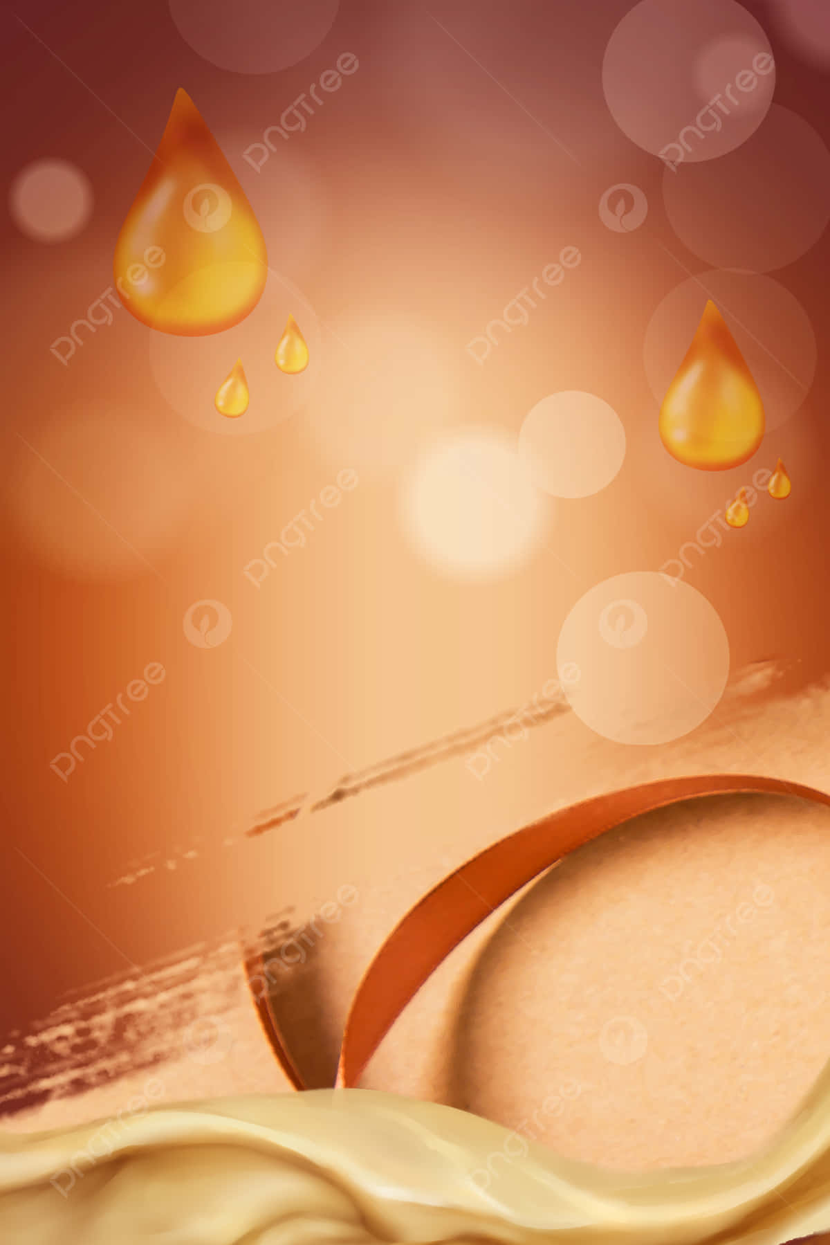 A Brown Background With Drops Of Oil Wallpaper