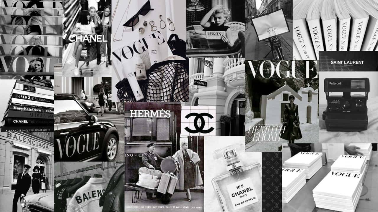 Luxury Brands Collage Wallpaper