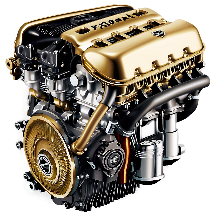 Luxury Car Engine Detail Png Npl PNG