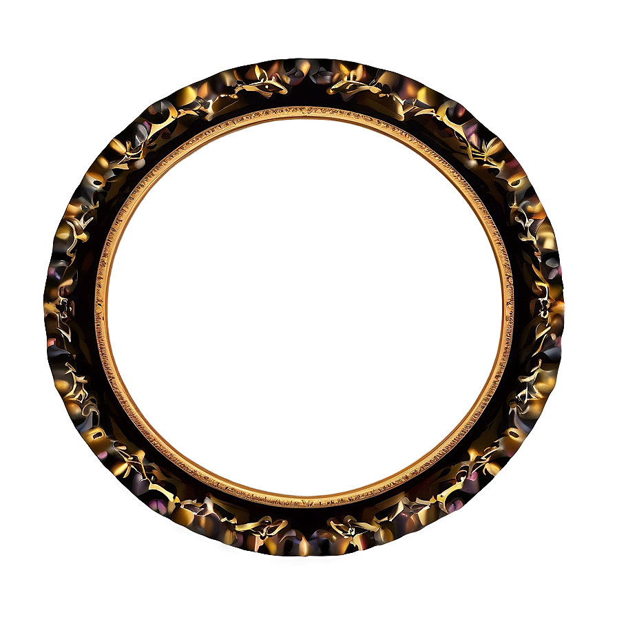 Luxury Circle Frame Png Rak82 PNG