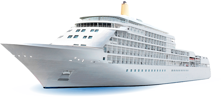 Luxury Cruise Liner Profile View PNG