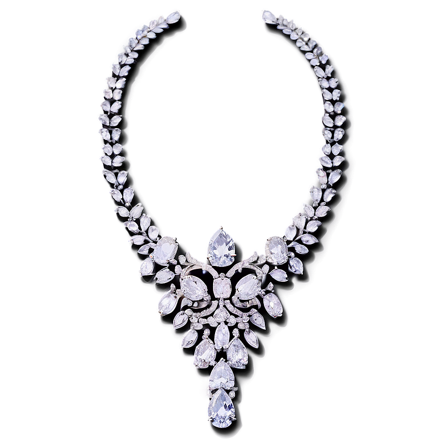 Luxury Diamond Necklace Design Png 83 PNG