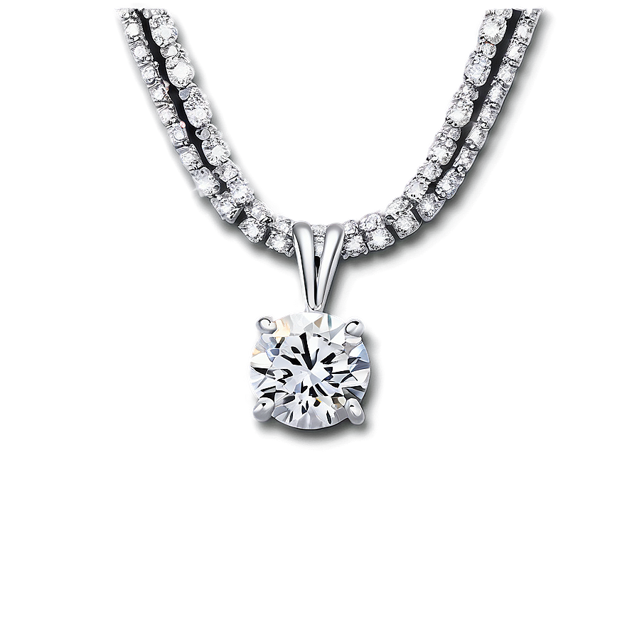 Luxury Diamond Necklace Png Ttc PNG