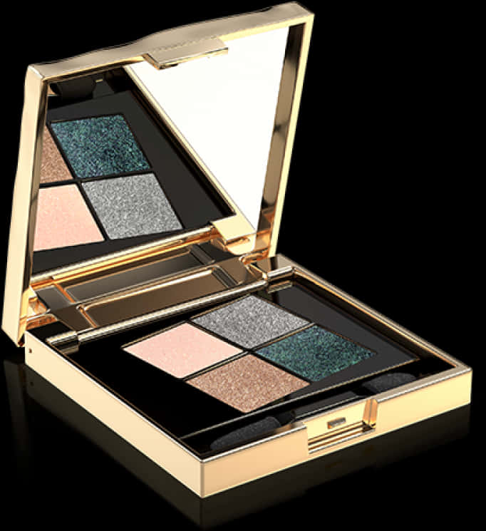 Luxury Eyeshadow Quad Palette PNG