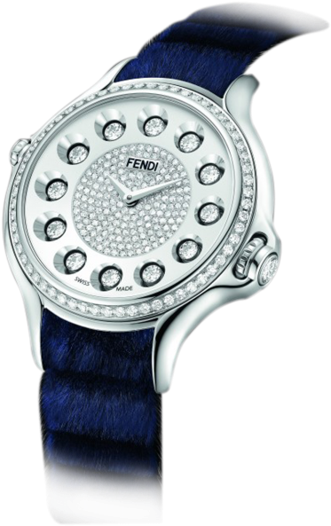 Luxury Fendi Diamond Watch PNG