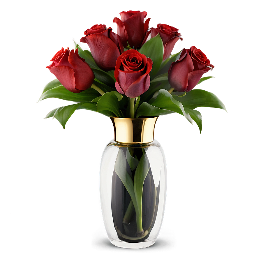 Luxury Flower Vase Png 06122024 PNG