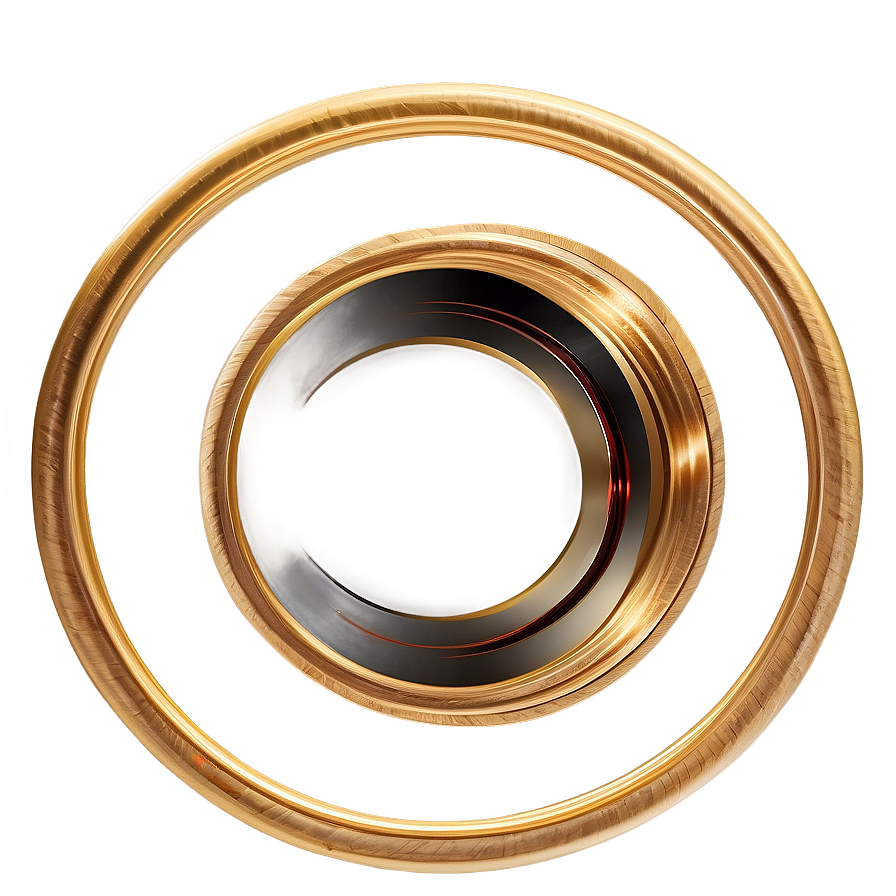 Luxury Gold Circle Frame Png Luy PNG