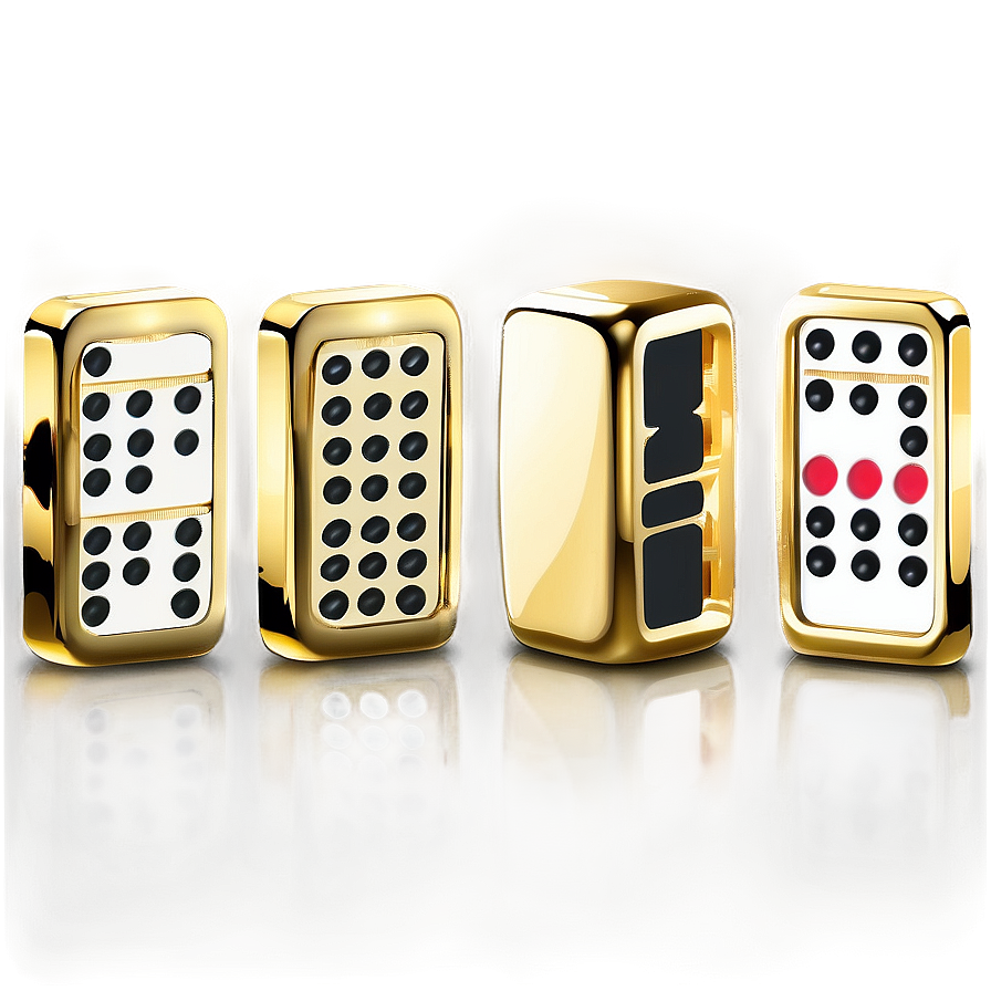 Download Luxury Gold Dominoes Set Png Frr | Wallpapers.com