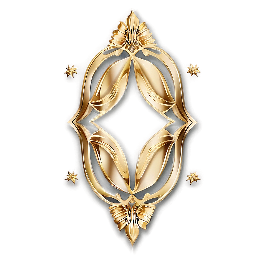 Luxury Gold Pattern Graphic Png 06242024 PNG