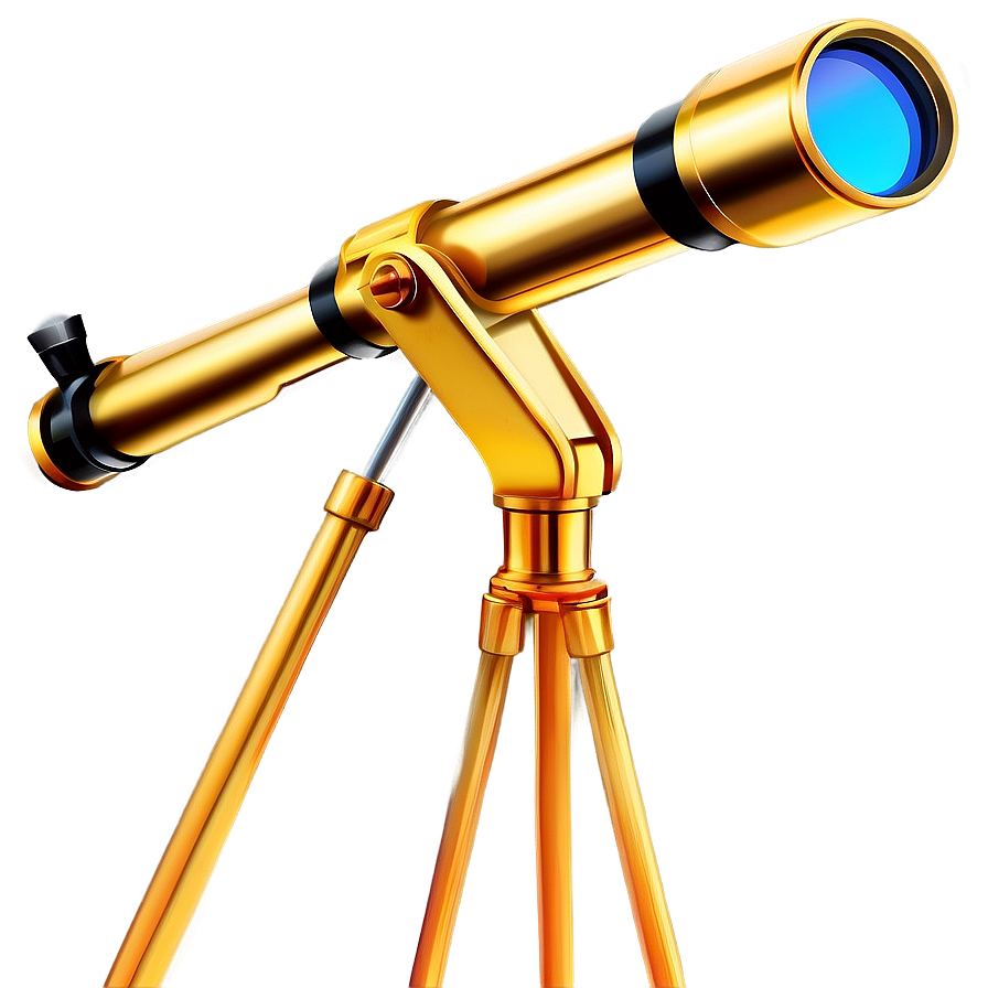 Luxury Gold-plated Telescope Png 05242024 PNG