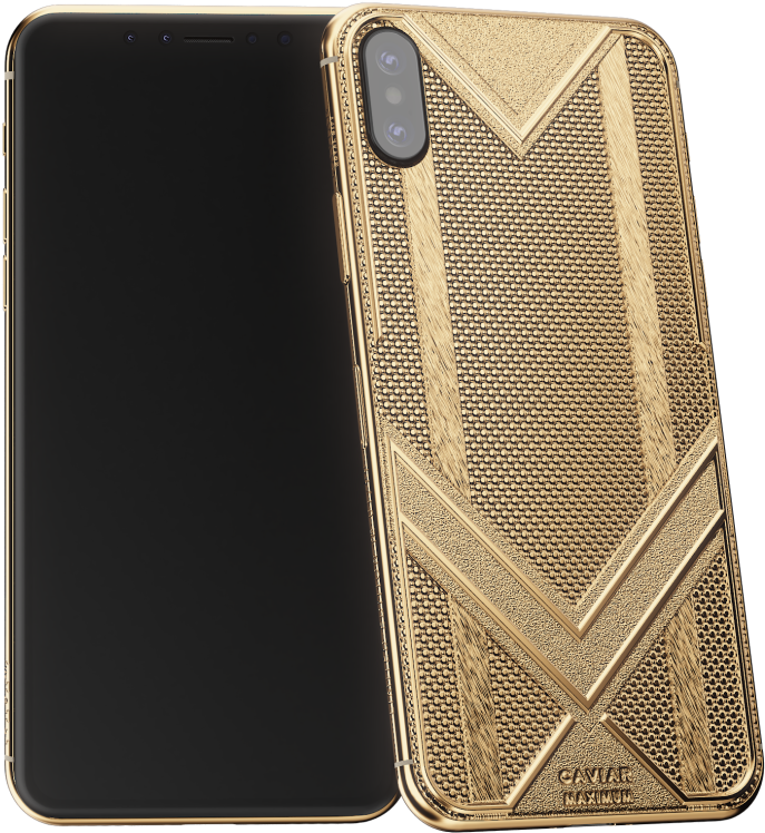 Luxury Gold Smartphone Cover PNG