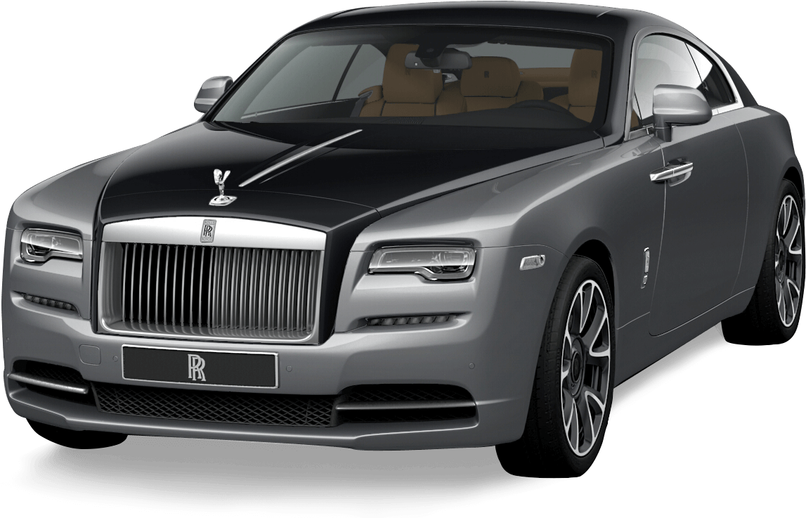 Luxury Grey Rolls Royce Side View PNG