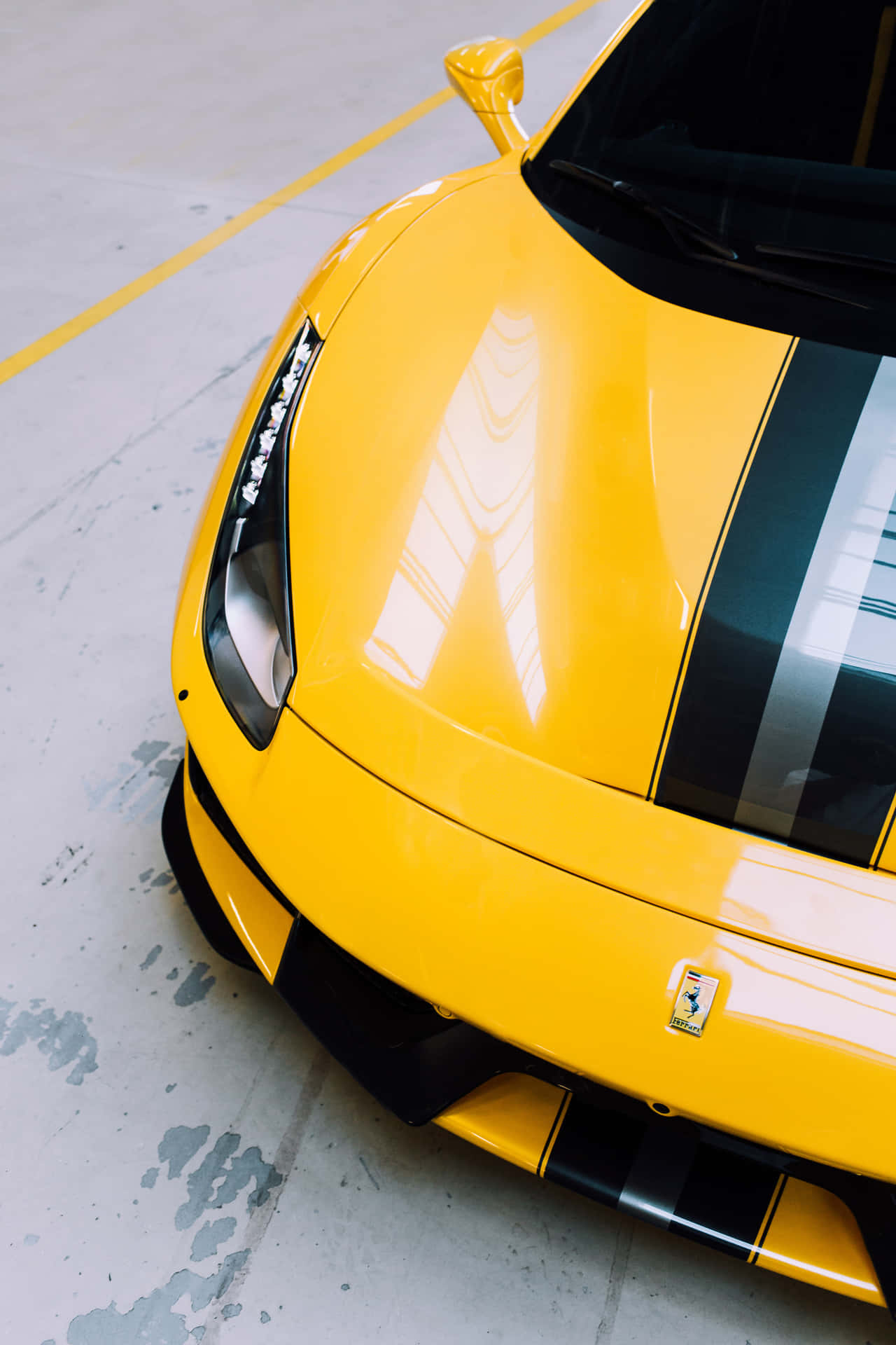 Luxury Impact: An Elegant Ferrari On An Open Road