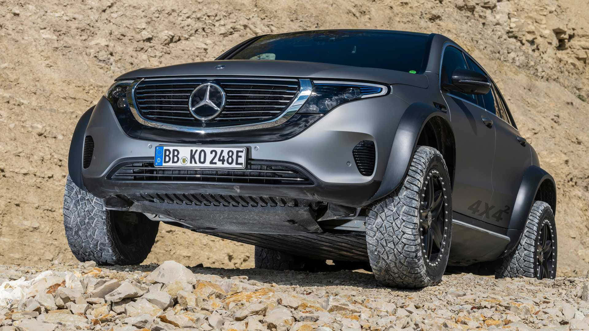Luxury Meets Eco-friendliness: The Mercedes Benz Eqc 2022 Wallpaper