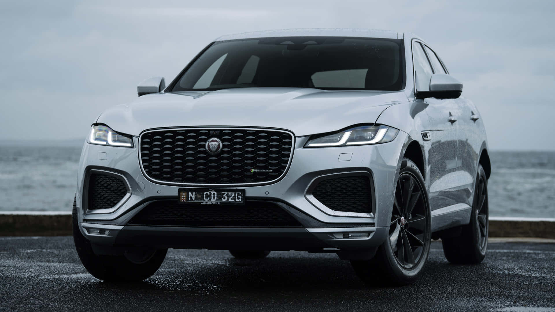 Luxury On Wheels - The Majestic Jaguar F-pace Wallpaper