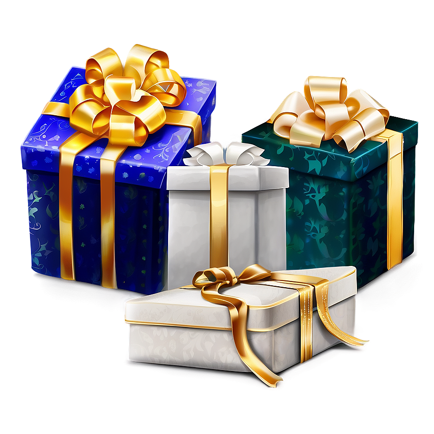 Luxury Present Boxes Png Npy PNG