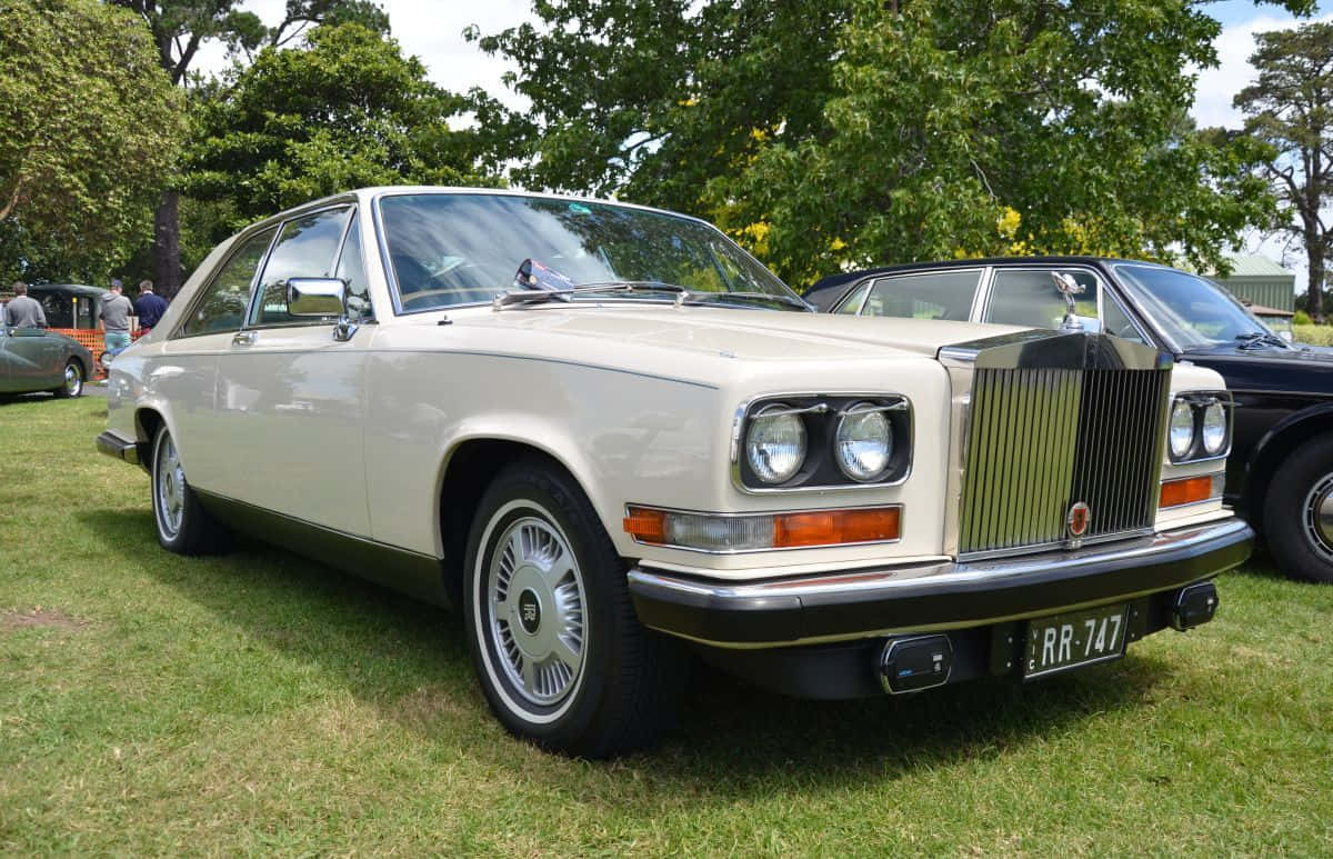 Luxury Redefined - Vintage Rolls Royce Camargue Compelling Profile Wallpaper