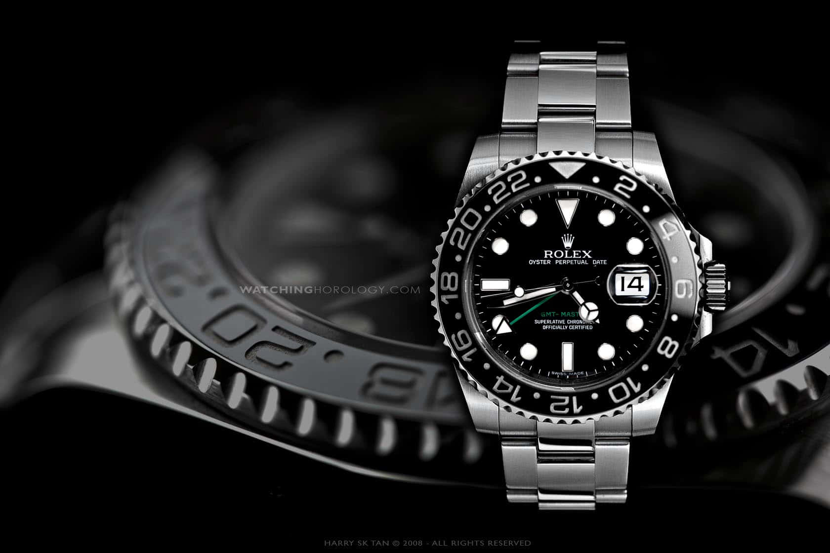 Luxury Rolex Watch Black Background Wallpaper