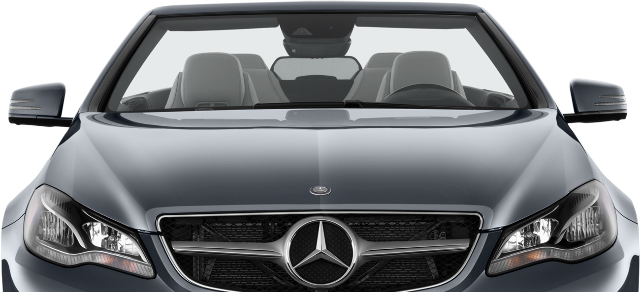 Luxury Sedan Front View Mercedes PNG