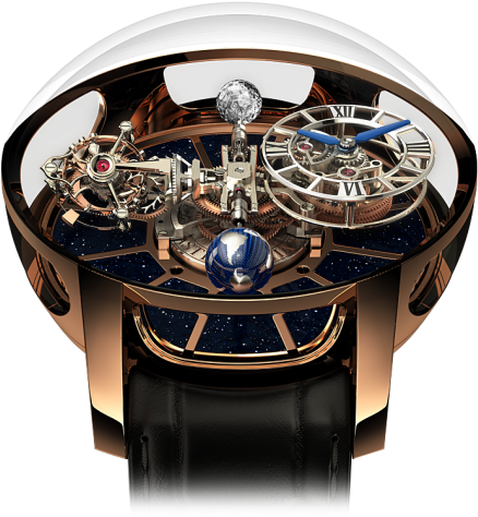 Luxury Skeleton Watch Avant Garde Design PNG