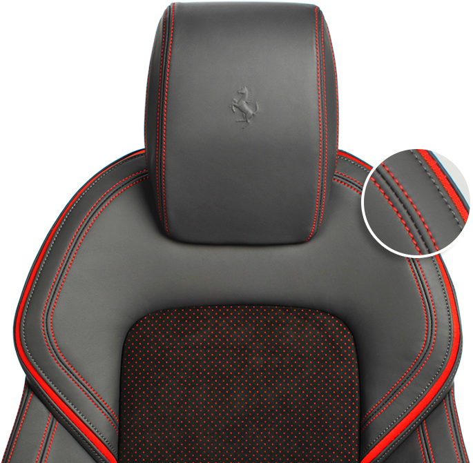 Luxury Sports Car Seat Detail PNG