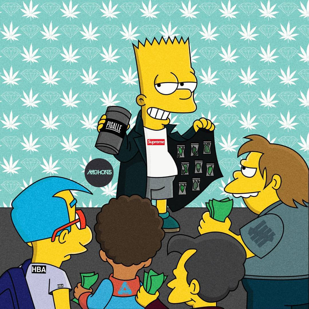 Luxury Street Style - Bart Simpson Goes Gucci Wallpaper
