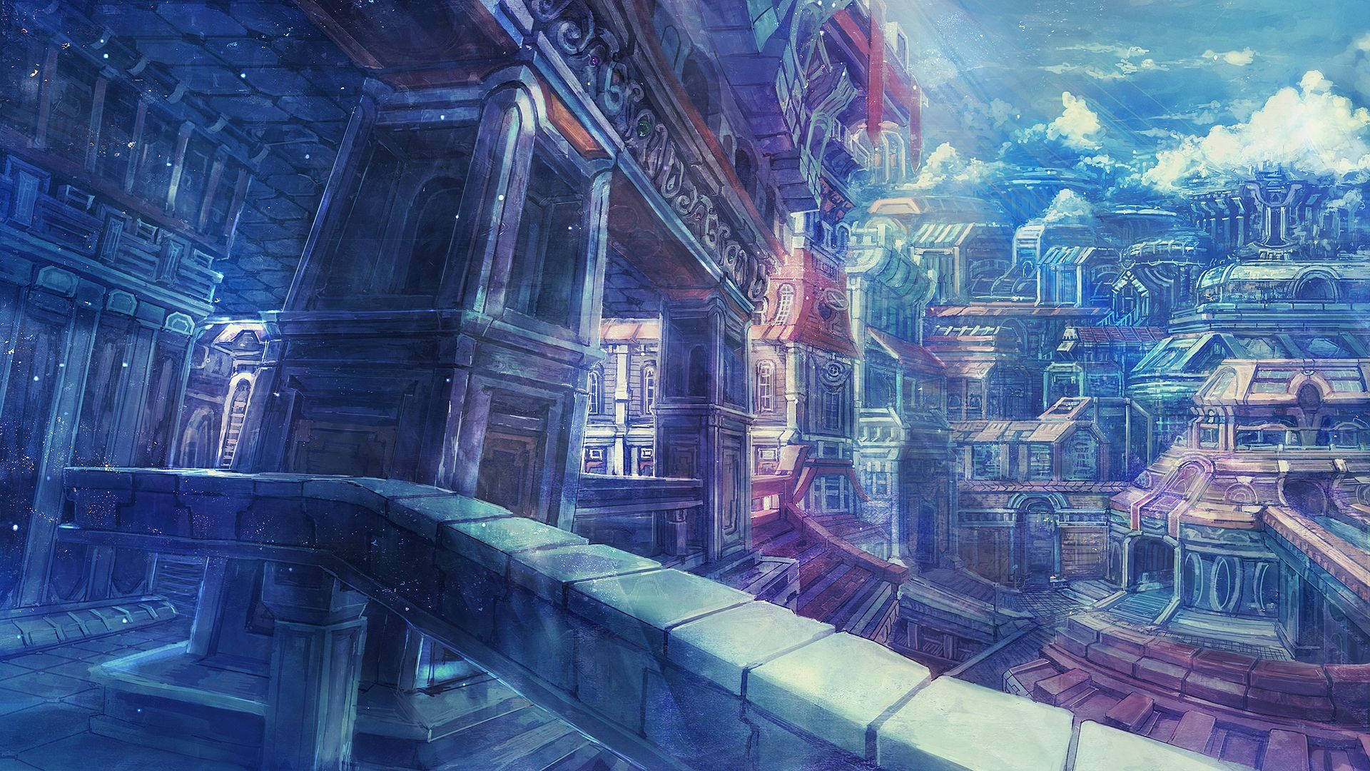Welcome to Anime City - An Experimental, Luxury City Wallpaper