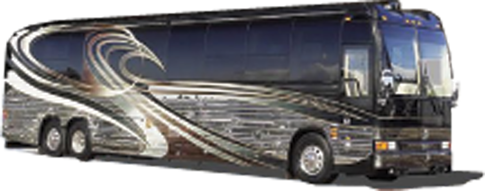 Luxury Tour Bus Side View PNG