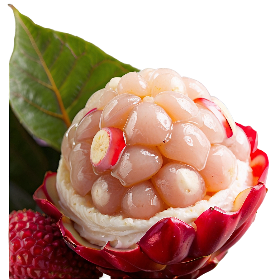 Lychee Dessert Topping Png Tdq PNG